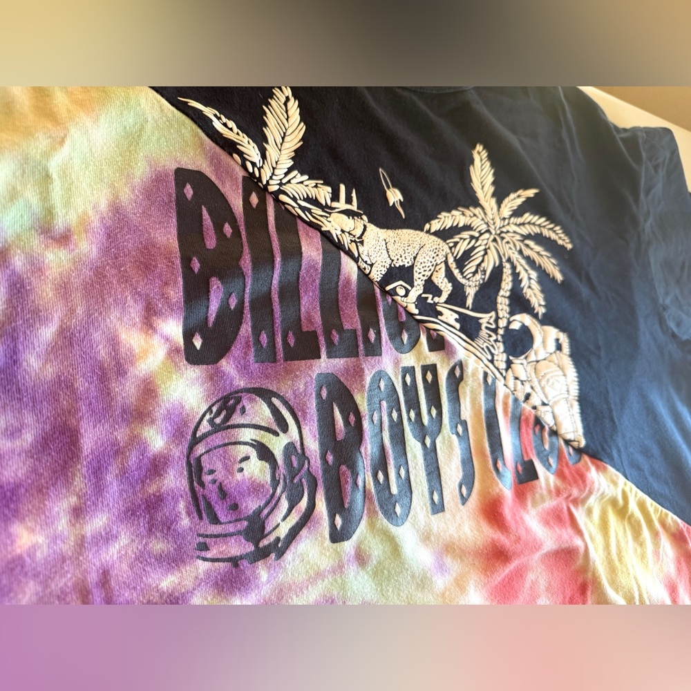 Billionaire Boys Club XL Tie Dye Graphic T-Shirt Black Multicolor Cotton - Picture 3 of 11